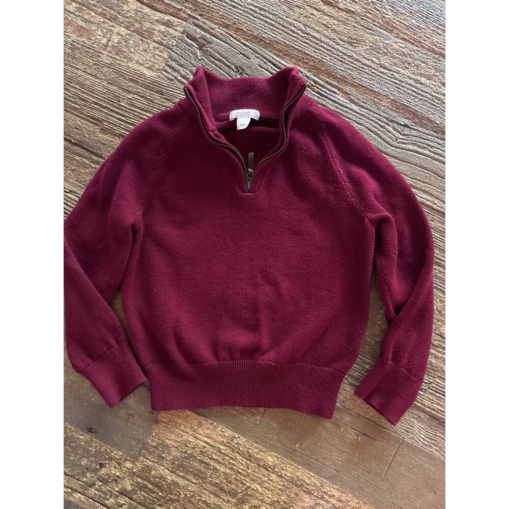 J. Crew Crewcuts Kids Cotton-Cashmere 1/2 Zip Sweater